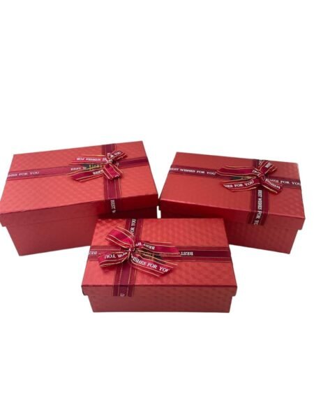 SET DE CAJA DE REGALO RECTANGULAR 3 PCS