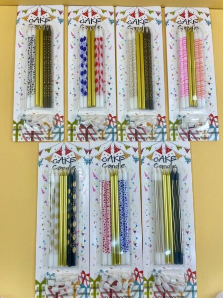 VELAS DE CUMPLEAÑOS DE 13X0.38 CM