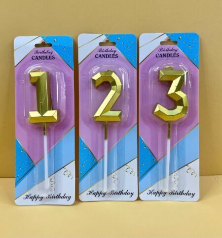 VELAS DE NUMEROS DEL 0 AL 9 DE 4,5 CM