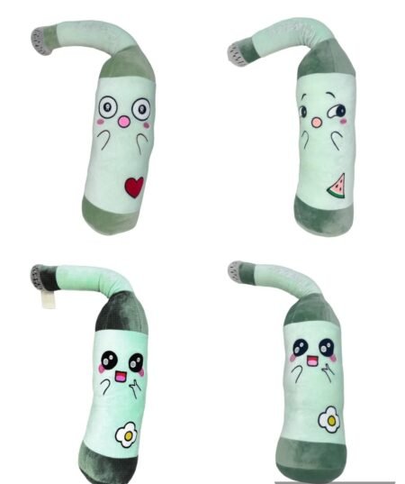ALMOHADA DE PELUCHE ESTILO BOTELLA 70 CM