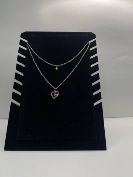 SET DE CADENA DOBLE Y ARETES