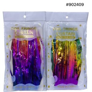 CORTINA DE FIESTA DE COLORES COMBINADOS
