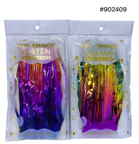 CORTINA DE FIESTA DE COLORES COMBINADOS