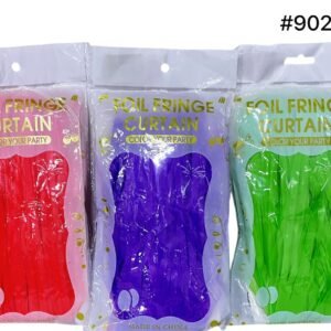 CORTINA DE FIESTA FLUORESCENTES 3 tonos