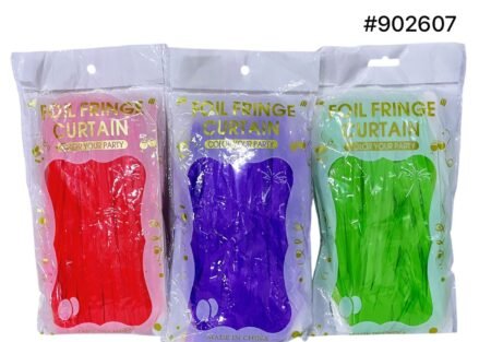 CORTINA DE FIESTA FLUORESCENTES 3 tonos