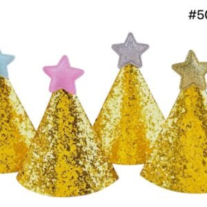 GORRO DORADO CON  ESTRELLA