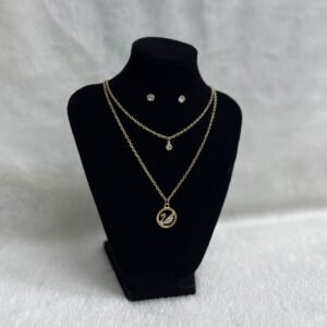 Set Cadena doble + Arete (Fantasía)