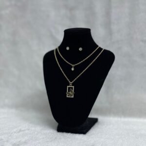 Set Cadena doble + Arete (Fantasía)