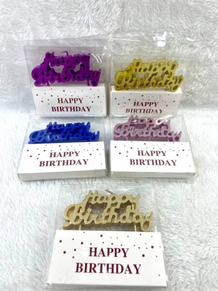 VELAS LAMINADAS DE HAPPY BIRTHDAY