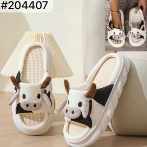 PANTUFLA DE ALGODÓN DE VACA