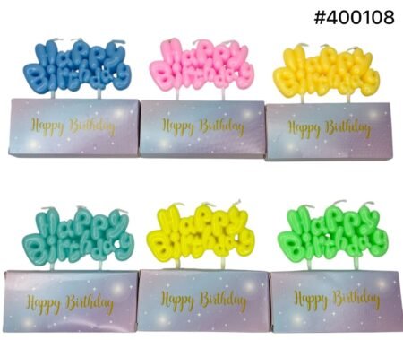 VELAS DE HAPPY BIRTHDAY