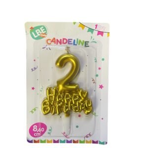 VELA NUMERO Y LETRAS (0-9)  8,6CM