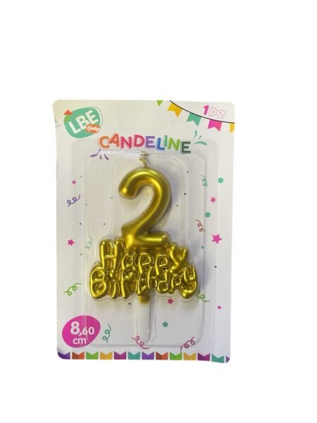 VELA NUMERO Y LETRAS (0-9)  8,6CM