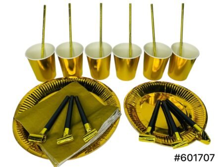 Set de fiesta Dorado