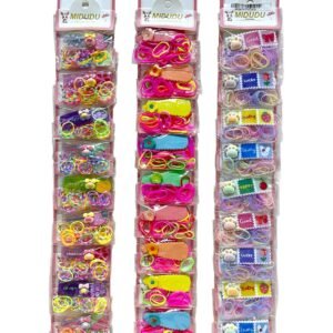 RISTRA DE BROCHES Y HULES PARA EL CABELLO