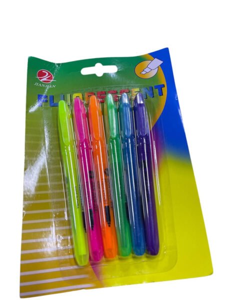 resaltadores 6 colores