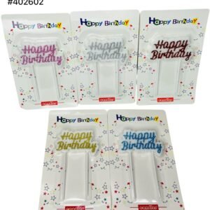 VELA HAPPY BIRTHDAY CON GLITTER
