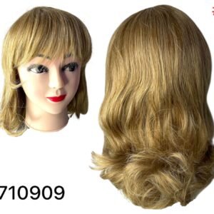peluca rubia corta con pava 2x1