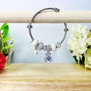 Pulsera Estilo Pandora Plateada