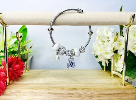 Pulsera Estilo Pandora Plateada