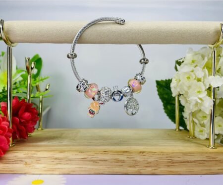 Pulsera Estilo Pandora Plateada
