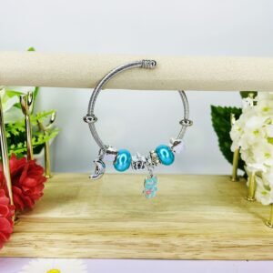 Pulsera Estilo Pandora luna y osito