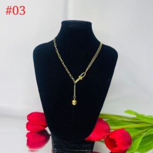Cadena de acero dorada