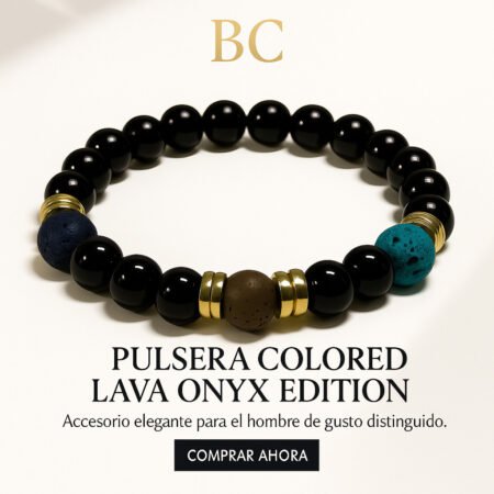 Pulsera Colored Lava Onyx Edition 10 MM