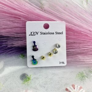 Set de aretes tornasol guitarra