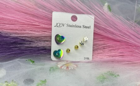 set de arete tornasol love