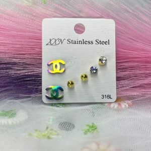 set de aretes tornasol chanel