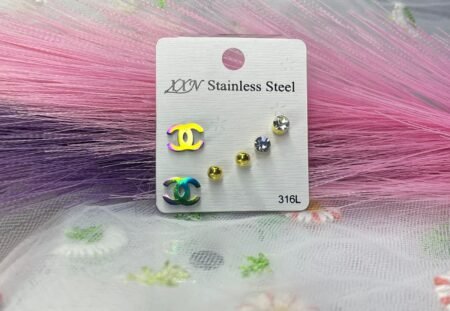 set de aretes tornasol chanel