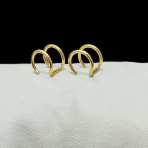 Par de aretes de clip acero