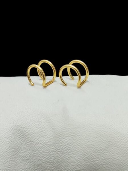 Par de aretes de clip acero