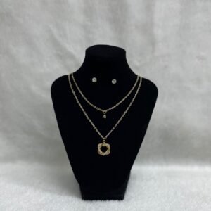 Set Cadena doble + Arete (Fantasía)
