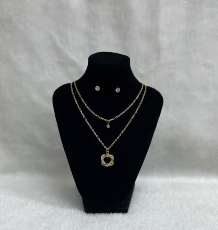 Set Cadena doble + Arete (Fantasía)