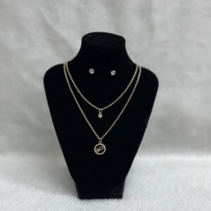 Set Cadena doble + Arete (Fantasía)