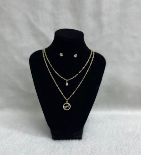 Set Cadena doble + Arete (Fantasía)