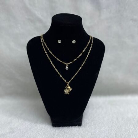 Set Cadena doble + Arete (Fantasía)