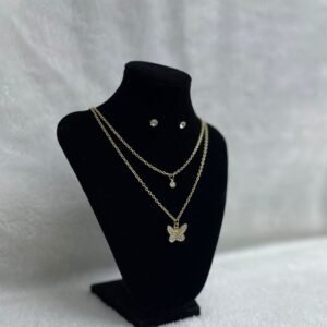 Set Cadena doble + Arete (Fantasía)
