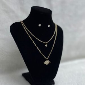Set Cadena doble + Arete (Fantasía)