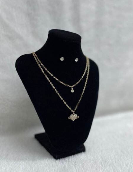 Set Cadena doble + Arete (Fantasía)