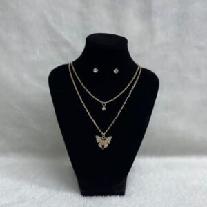 Set Cadena doble + Arete (Fantasía)
