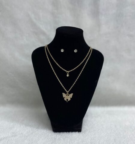 Set Cadena doble + Arete (Fantasía)