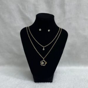 Set Cadena doble + Arete (Fantasía)