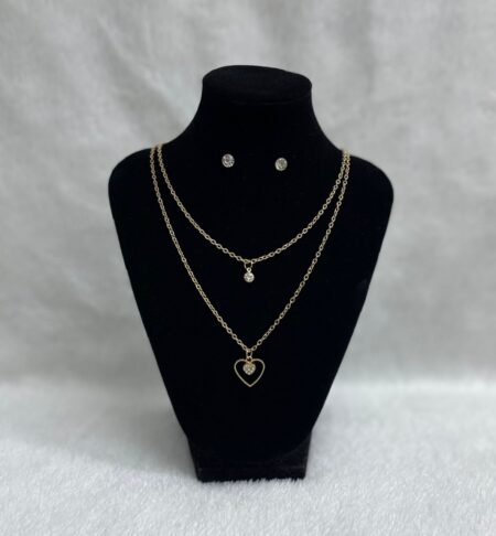 Set Cadena doble + Arete (Fantasía)