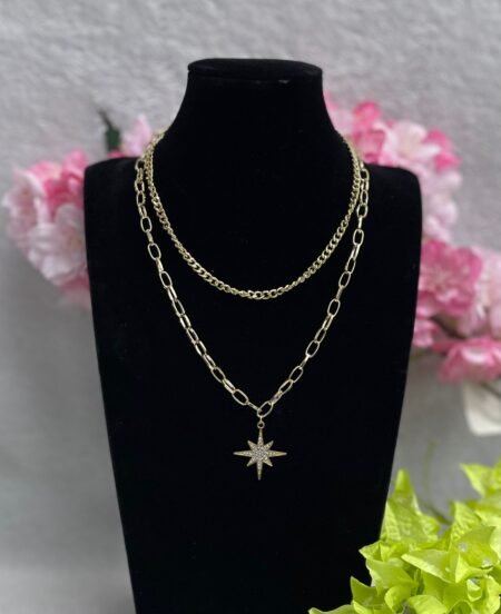 Cadena Doble Estrella Grande