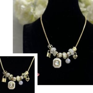 Collar Estilo Pandora Blanco (Fantasia Premium)