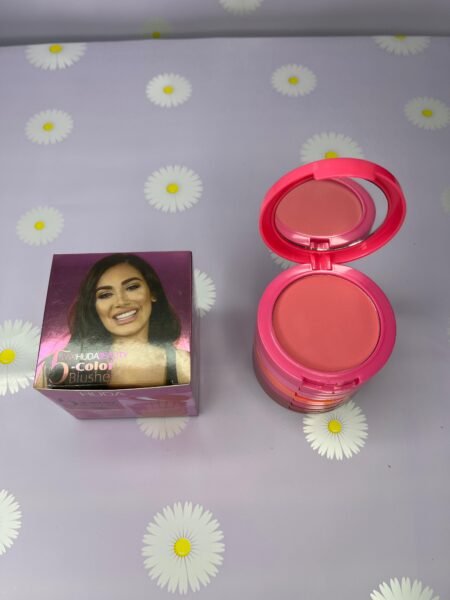 Blush de 5 tonos con espejo