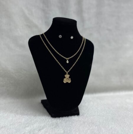 Set Cadena doble + Arete (Fantasía)